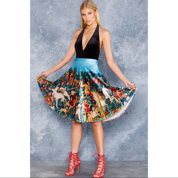Blackmilk Skirts Blackmilk Unicorn Hunt Velvet Midi Skirt History